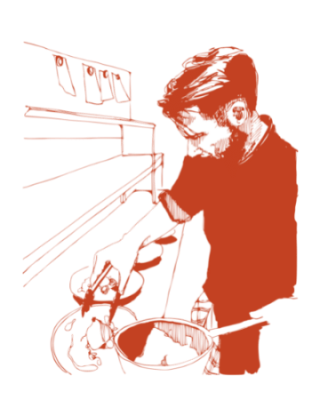 chef laurent brault en illustration