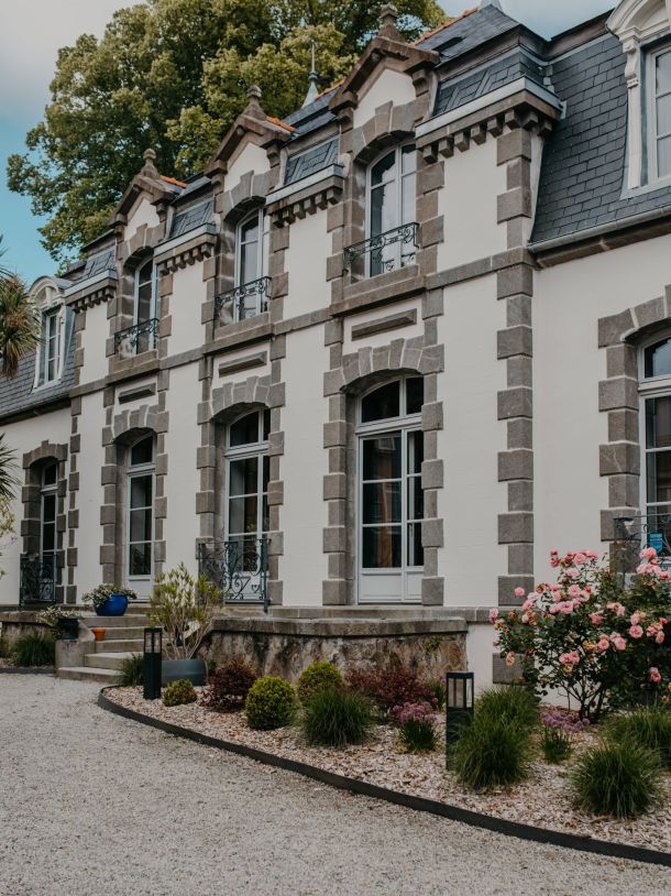 la villa cansot où se niche le restaurant le jardin des saveurs landerneau