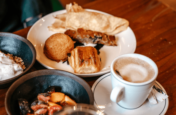 une partie sucrée du brunch proposé par le restaurant à landerneau le jardin des saveurs