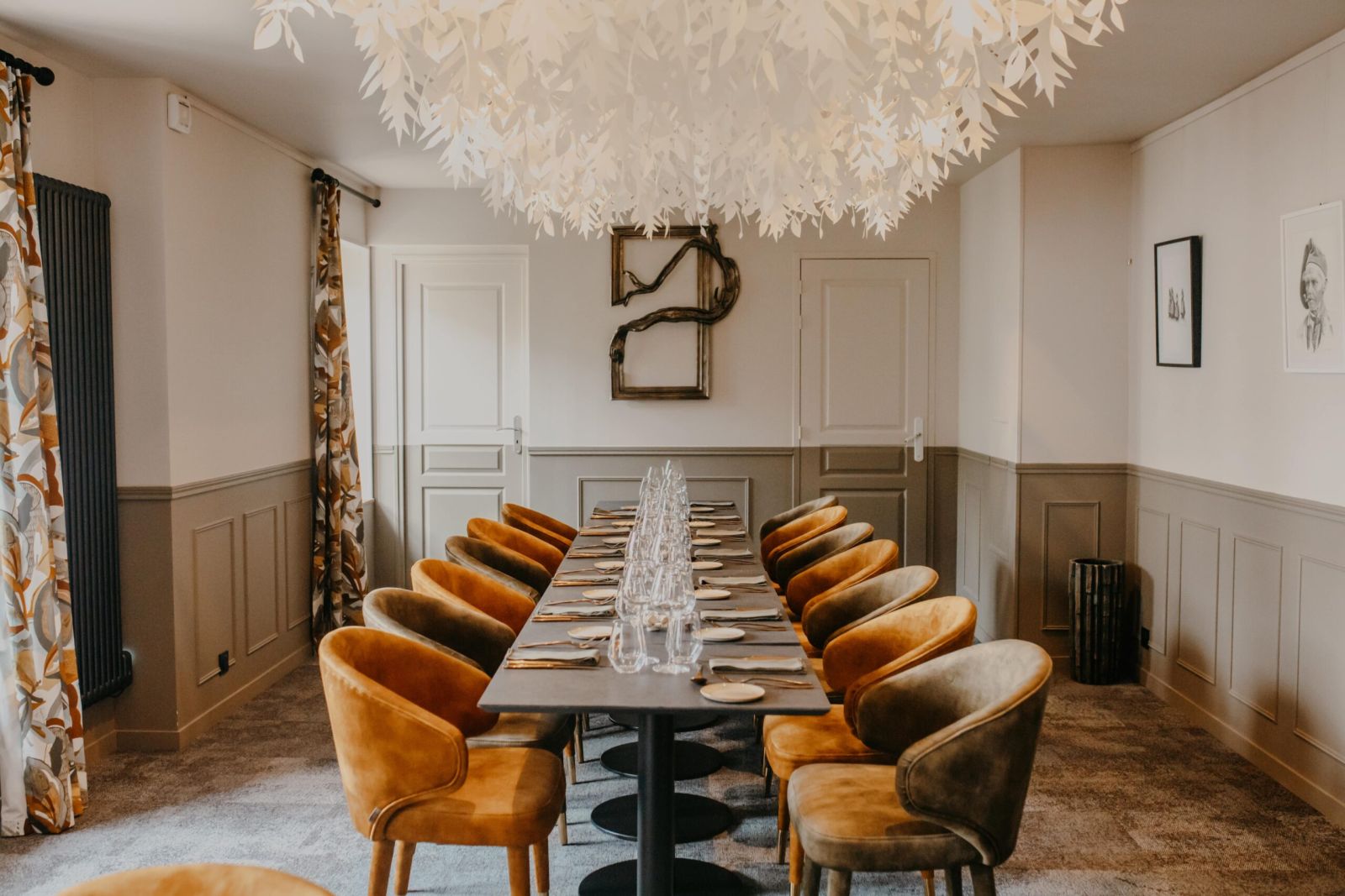 salon privé dans un restaurant à landerneau le jardin des saveurs