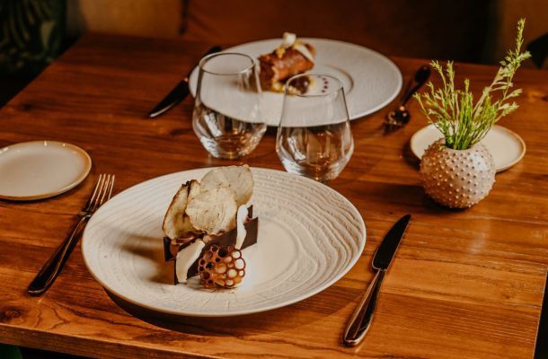 dessert de saison au restaurant à landerneau le jardin des saveurs